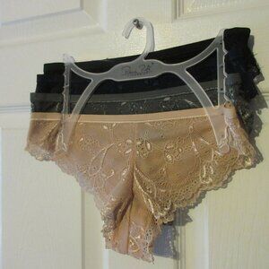 Rene Rofe Lingerie Lace Panties 4 Pack Women's Small